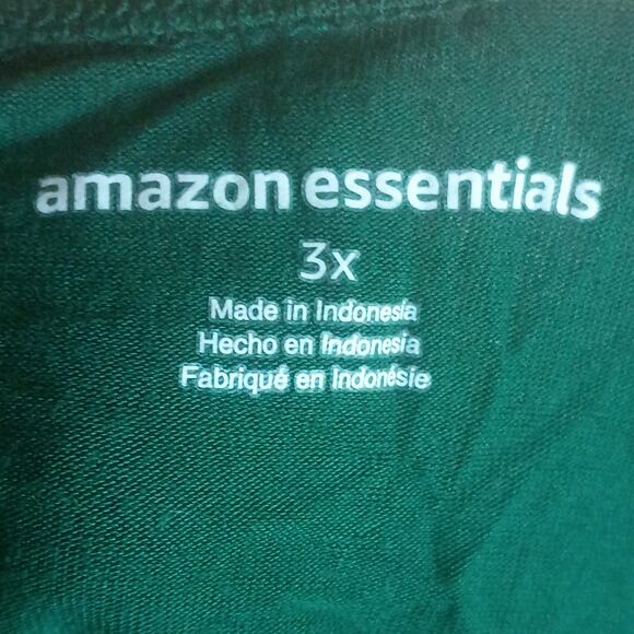 Amazon Essentials Women 3x Emerald Dress Stretch V-neck Babydoll Dress - Picture 4 of 6